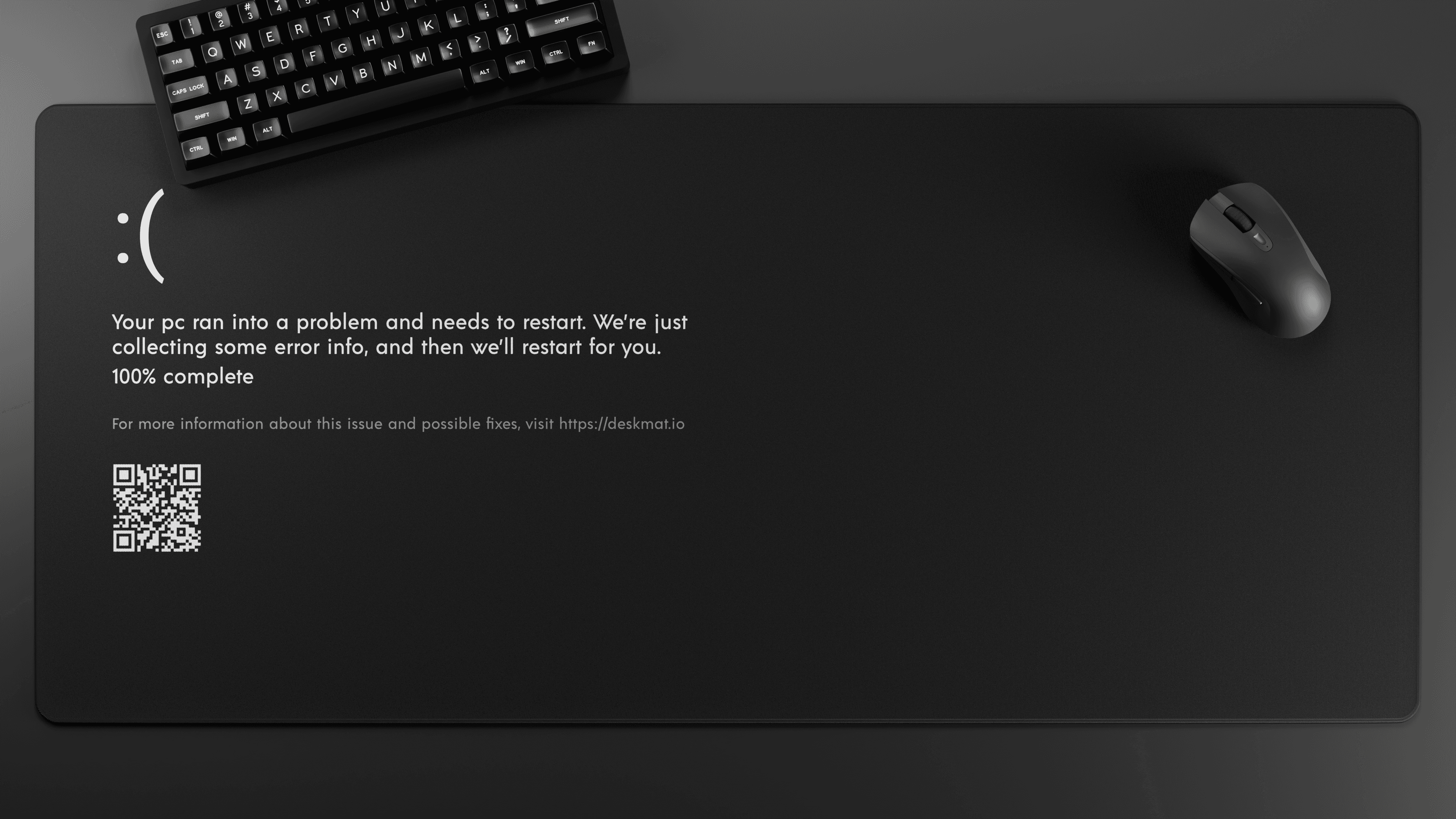 Deskmat 'Blackscreen of Death' by glutch