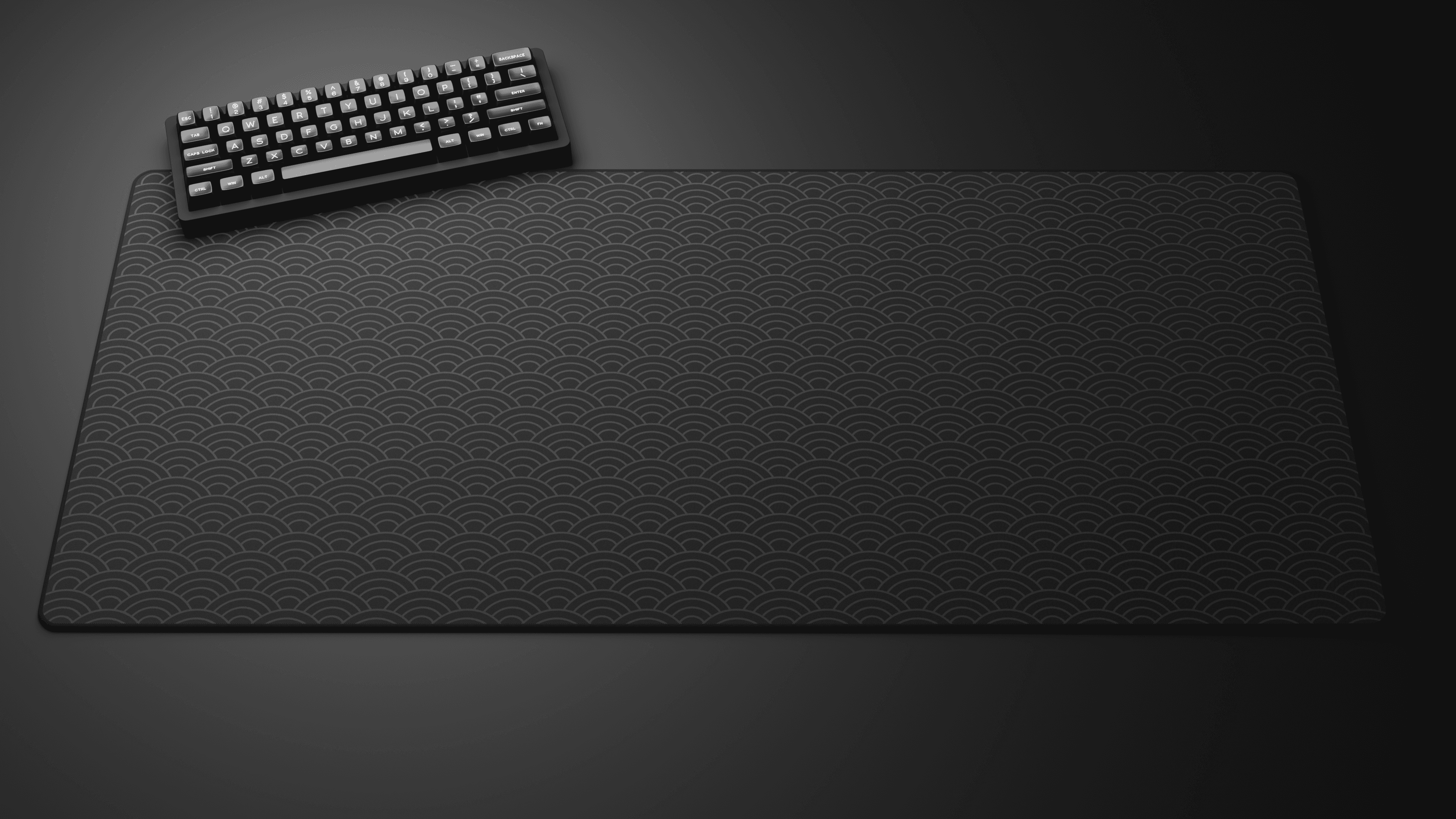 Deskmat 'Japanese Cloud Pattern Dark' by glutch