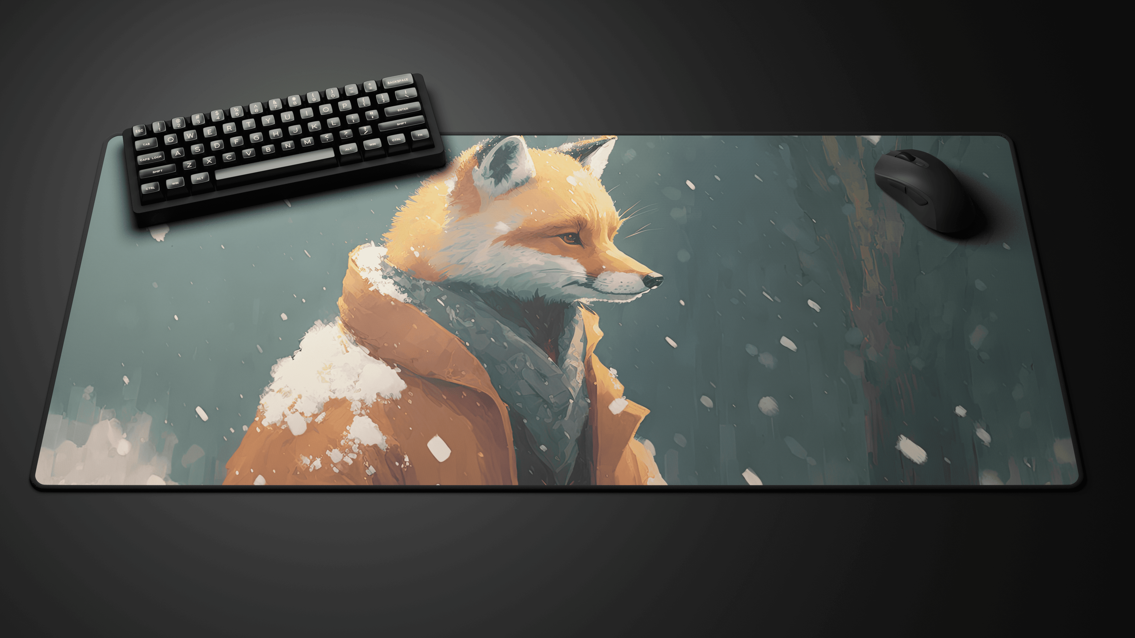 Deskmat 'Winter Collection - Mr Fox' by glutch