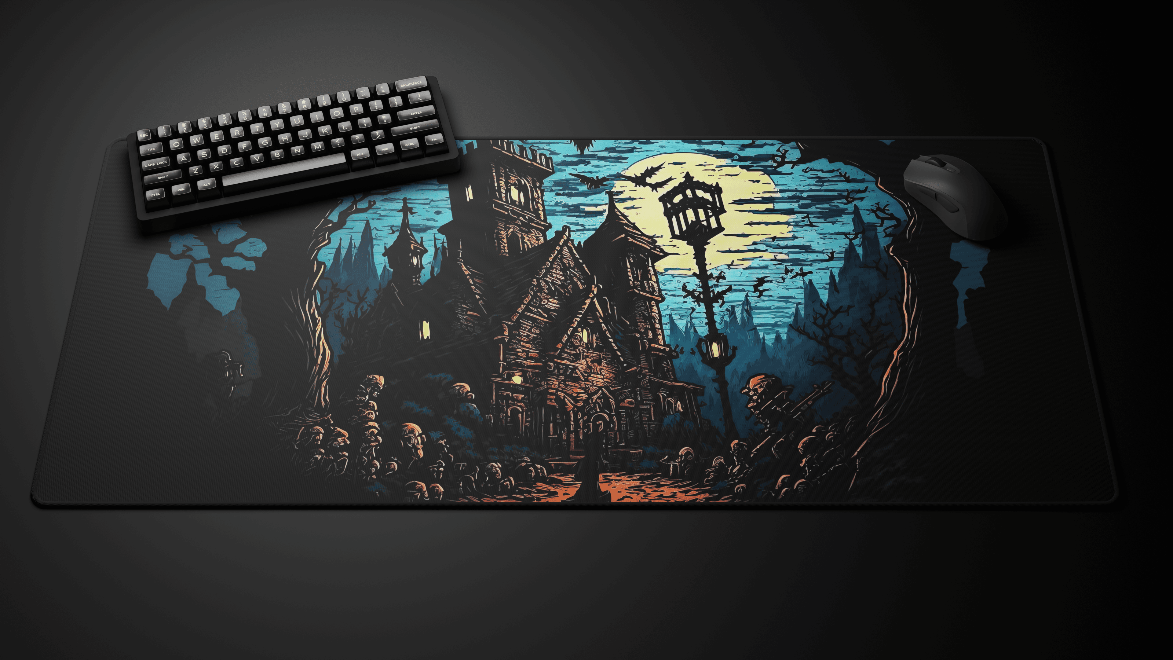 Deskmat 'Winter Collection - Spoopy Castle' by glutch