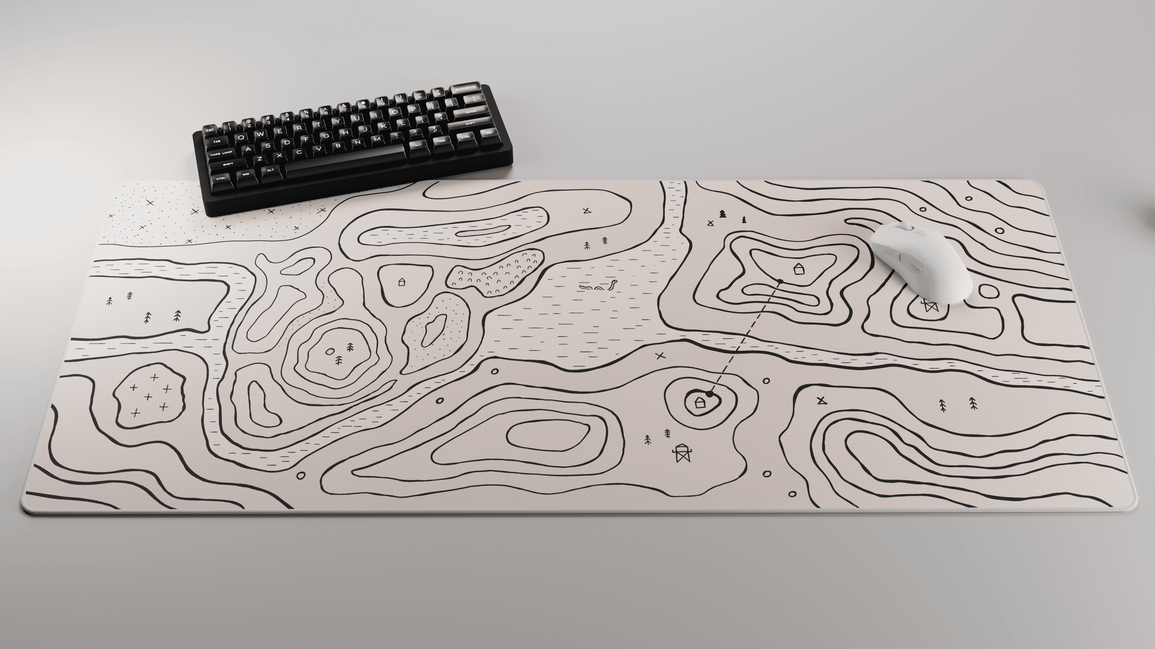 Deskmat 'Topography' by glutch