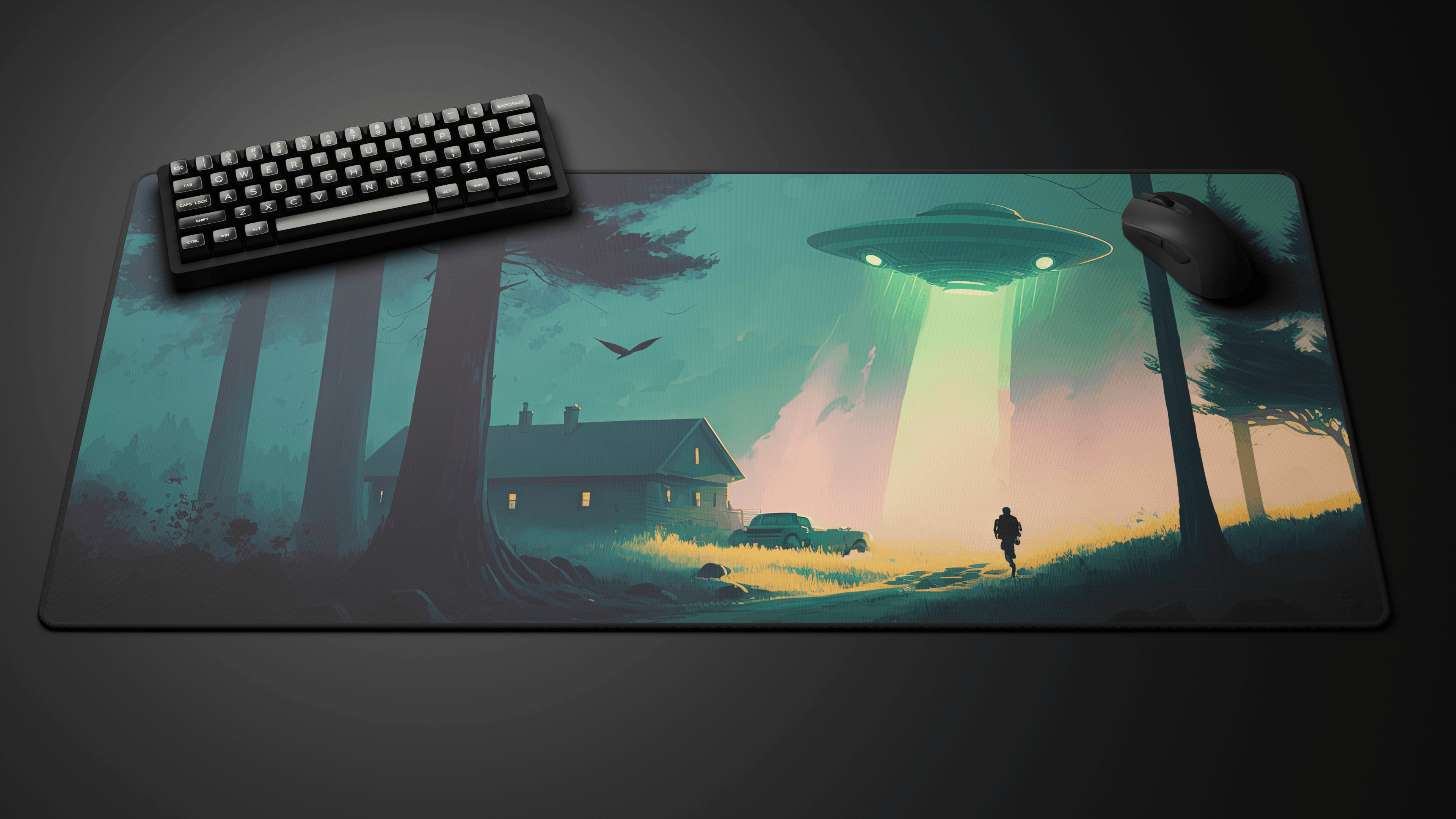 Deskmat 'Winter Collection - UFO' by glutch