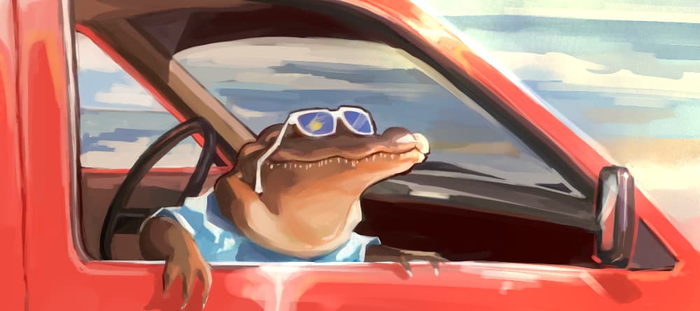 Deskmat thumbnail Aligator Summer