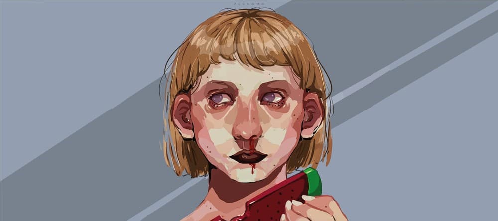 Deskmat thumbnail Watermelon girl