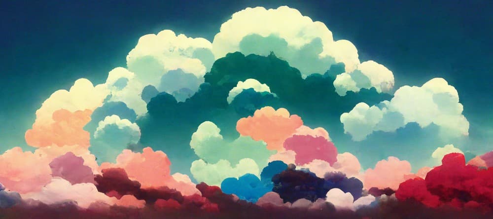 Deskmat thumbnail AI Collection - Nostalgic Clouds