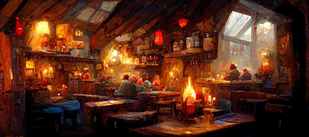 Deskmat thumbnail AI Collection - Cosy Tavern