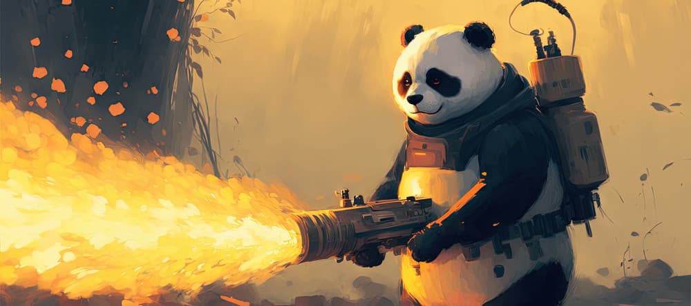 Deskmat thumbnail Winter Collection - Panda x Flamethrower