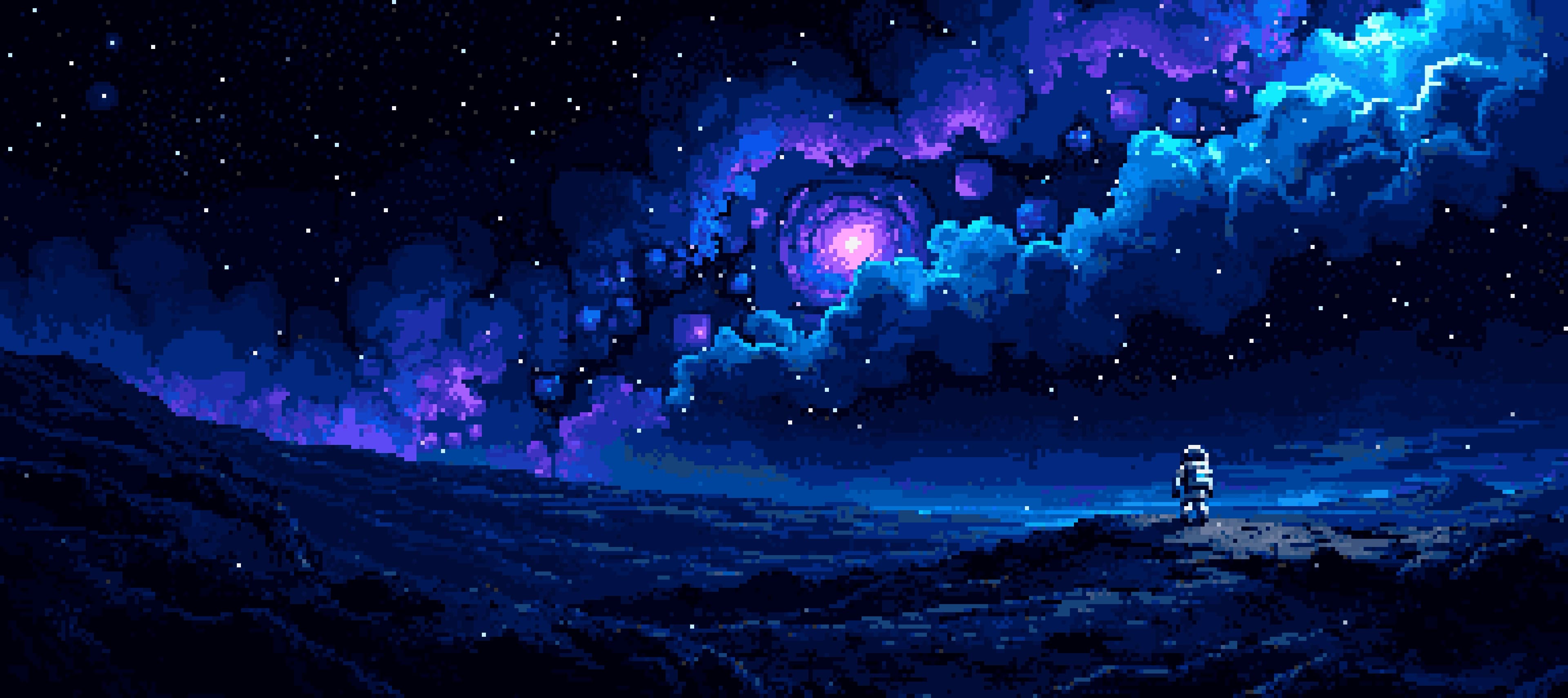Cosmic Void - Deep Space Wanderer desk mat design preview