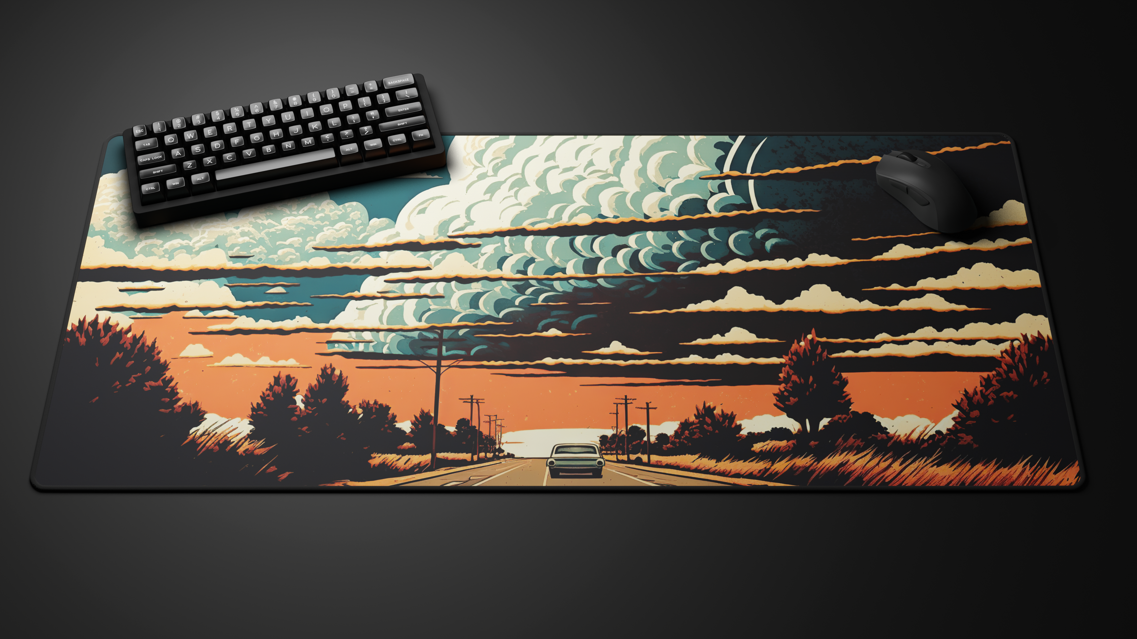 Deskmat 'Winter Collection - Storm is coming' by glutch