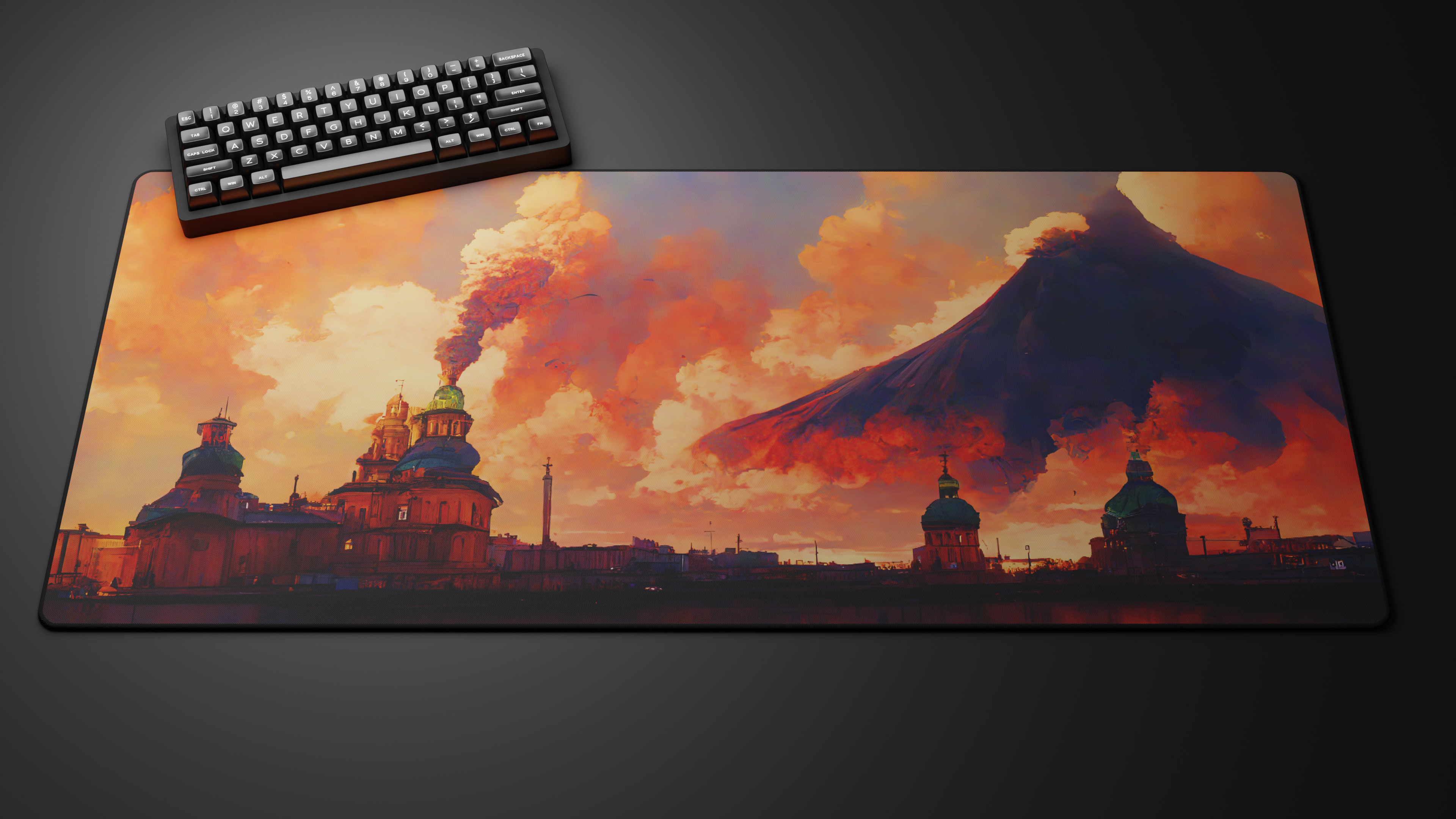 Deskmat 'AI Collection - Volcano' by glutch