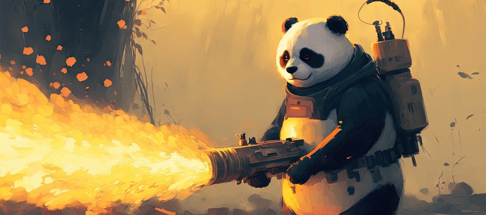 Deskmat thumbnail Winter Collection - Panda x Flamethrower