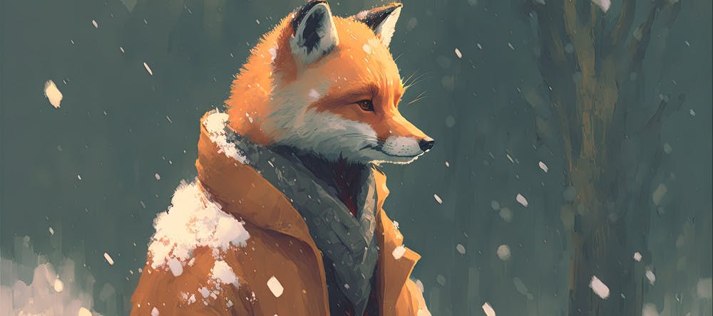 Deskmat thumbnail Winter Collection - Mr Fox