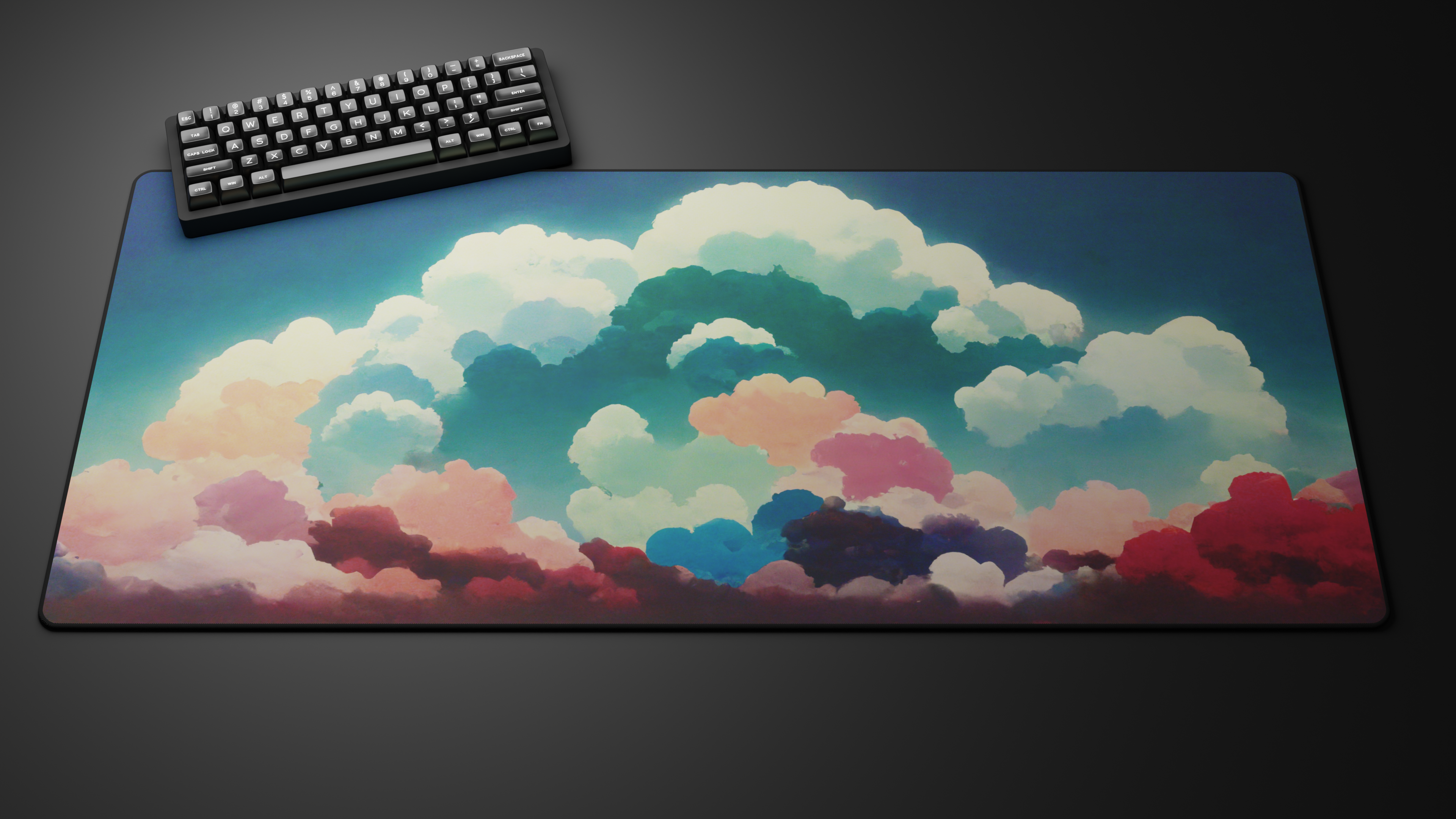 Mystical Cloud Symbol Mousepad & Desk Mat - Strumace